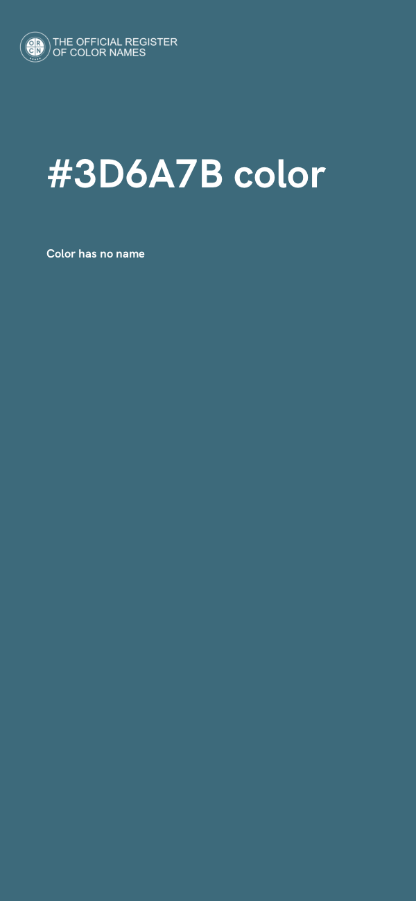 #3D6A7B color image