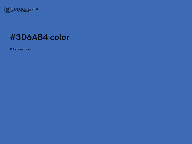 #3D6AB4 color image