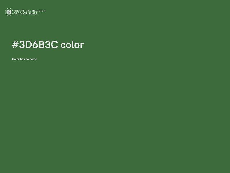 #3D6B3C color image