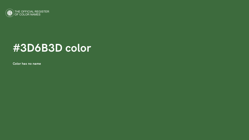 #3D6B3D color image