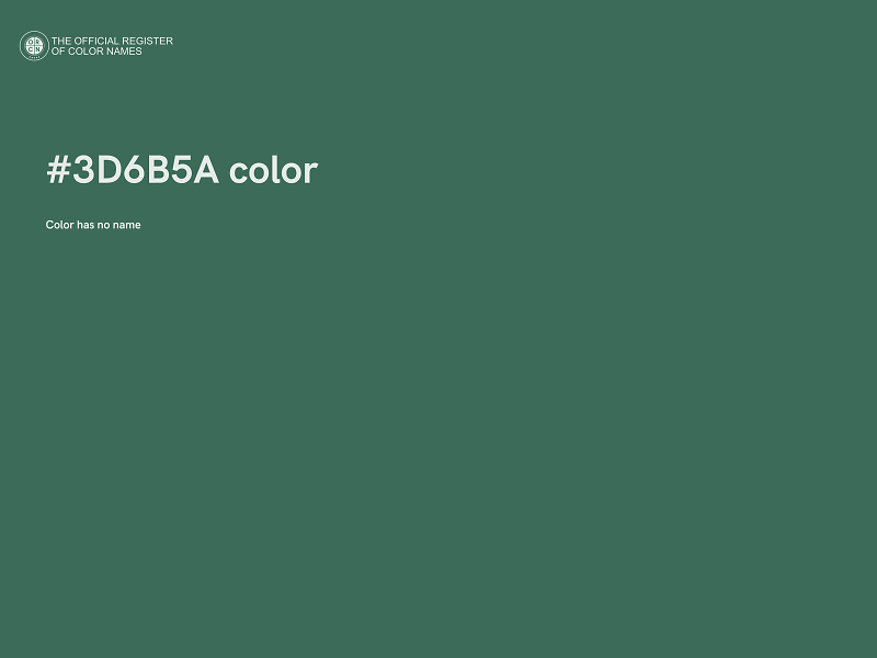 #3D6B5A color image