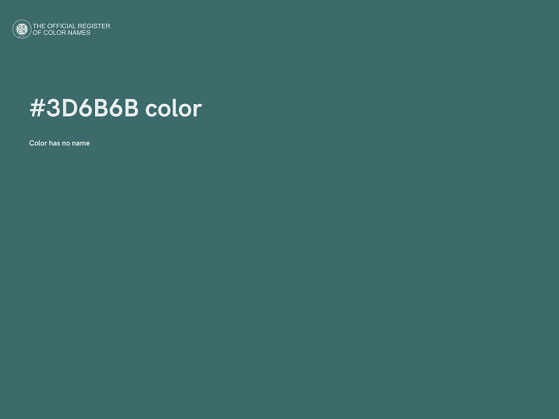 #3D6B6B color image