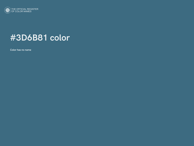 #3D6B81 color image