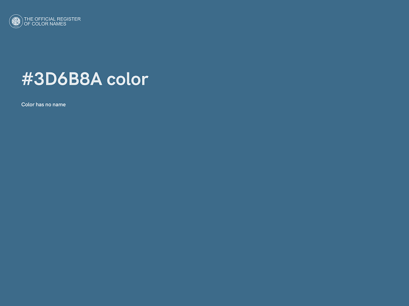 #3D6B8A color image