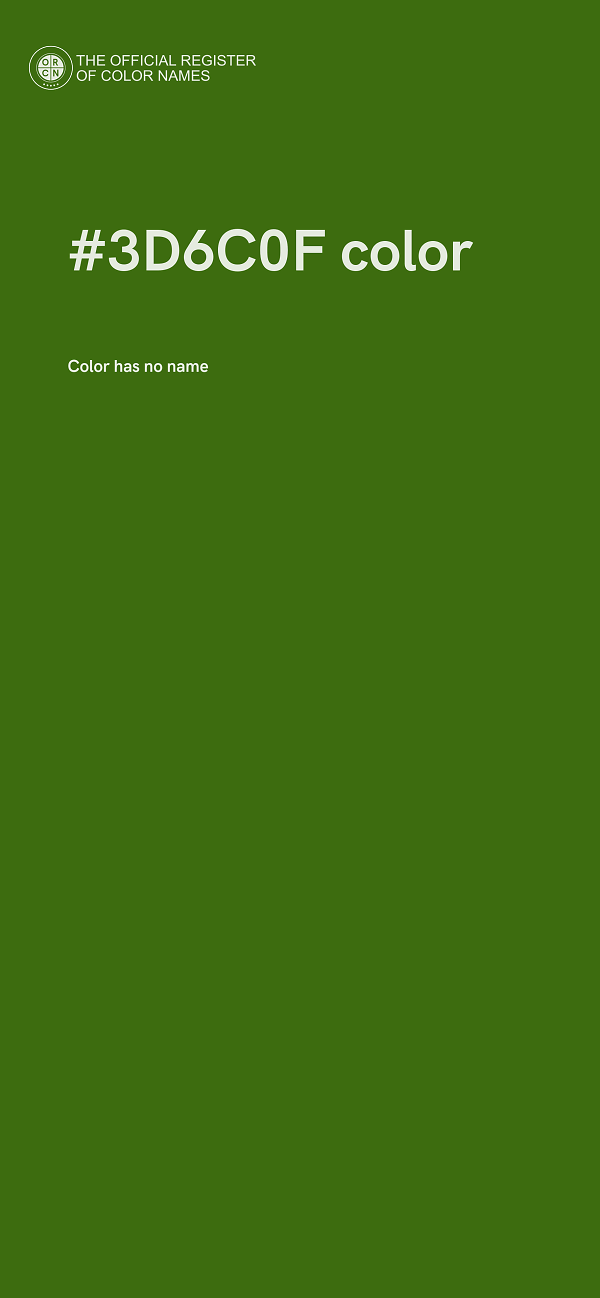 #3D6C0F color image