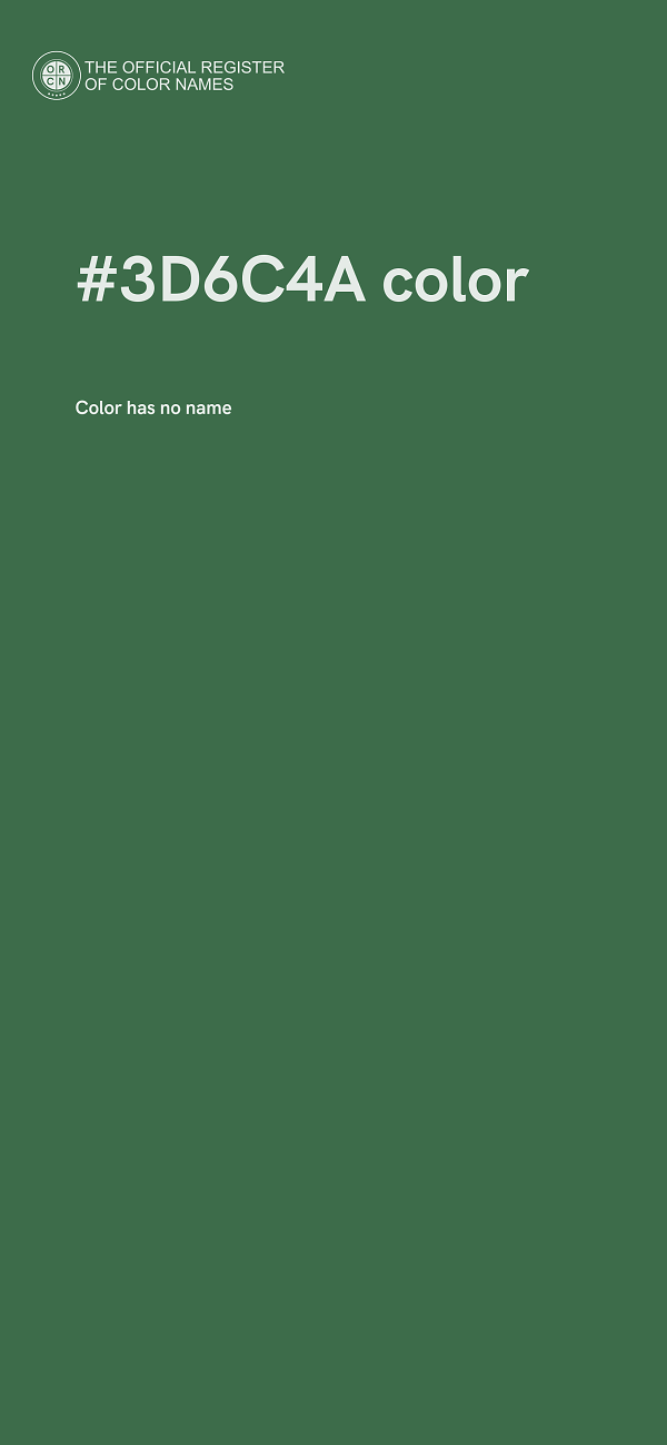 #3D6C4A color image