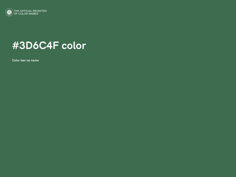 #3D6C4F color image