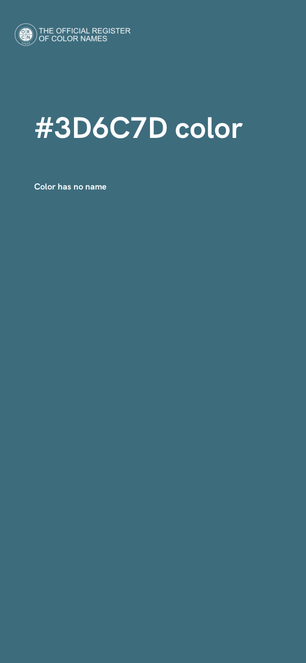 #3D6C7D color image
