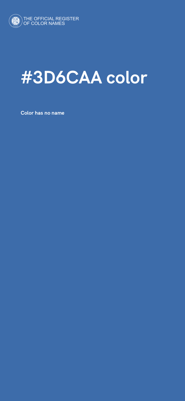 #3D6CAA color image