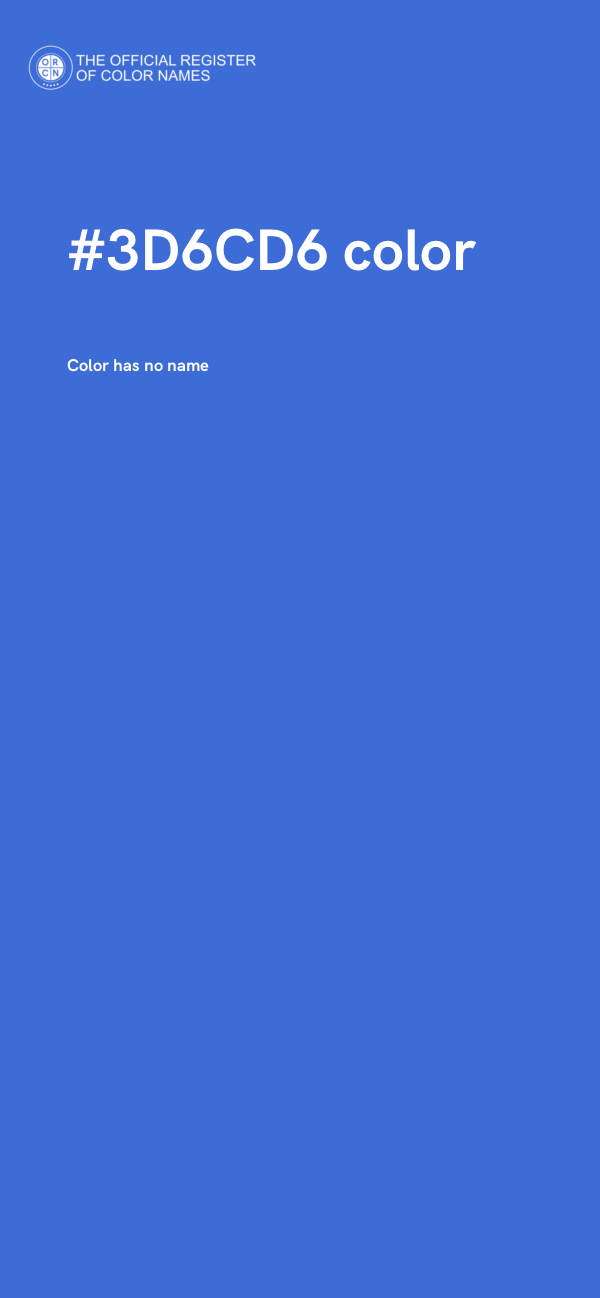 #3D6CD6 color image