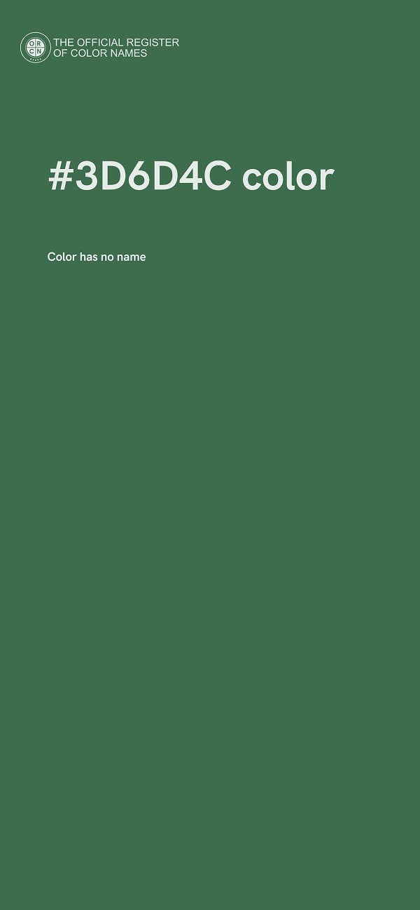 #3D6D4C color image