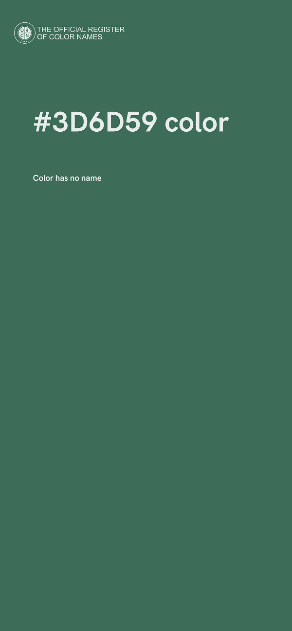 #3D6D59 color image