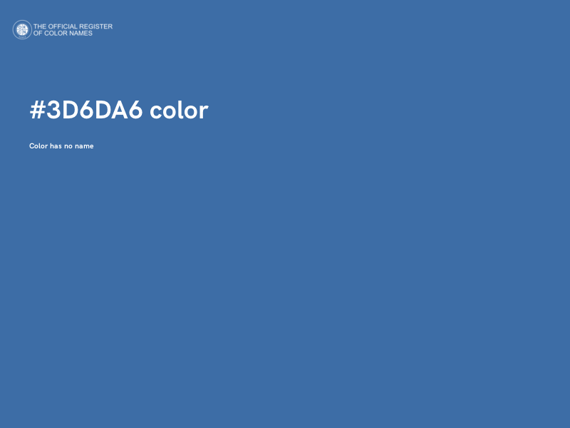 #3D6DA6 color image