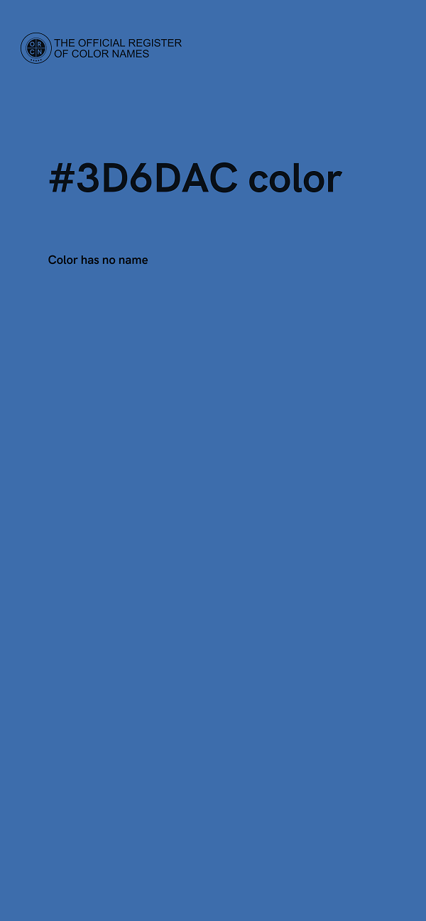 #3D6DAC color image