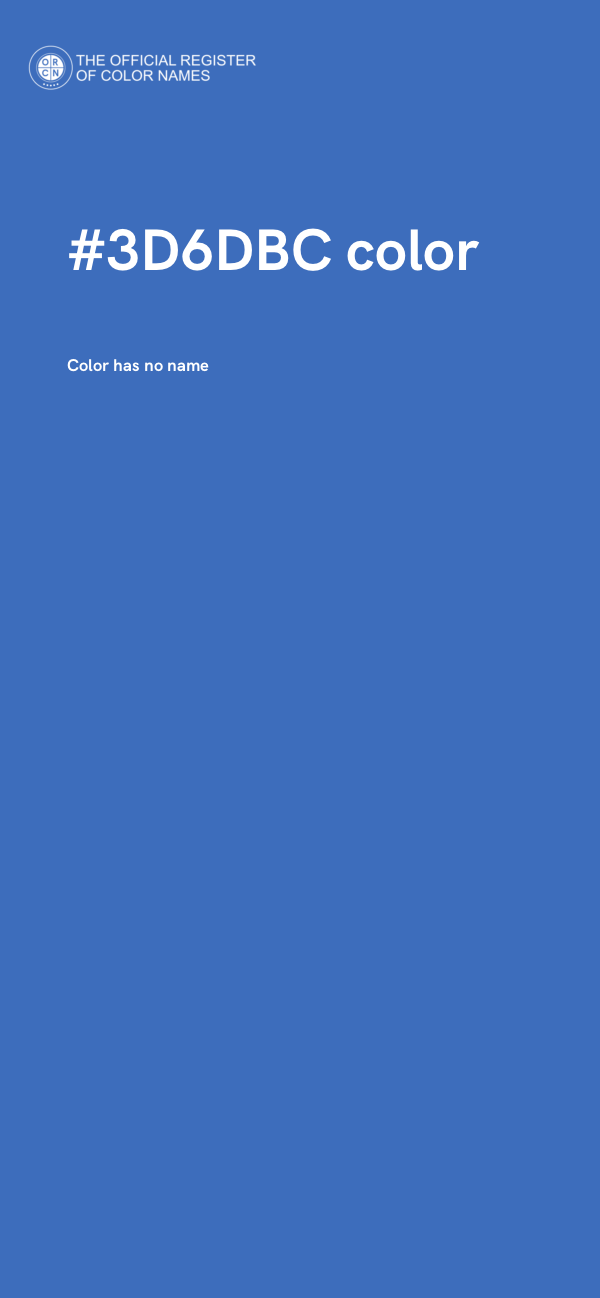 #3D6DBC color image