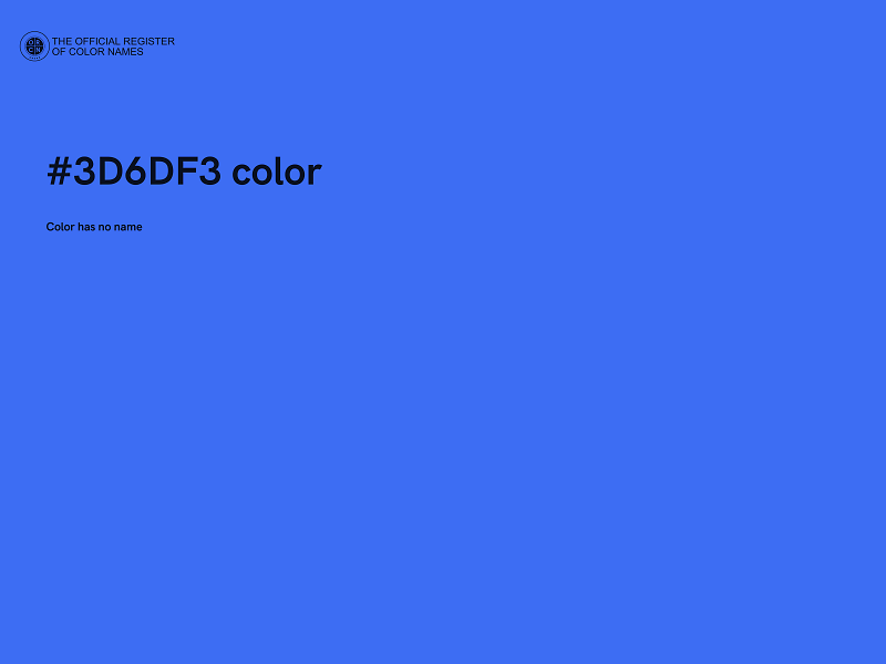 #3D6DF3 color image