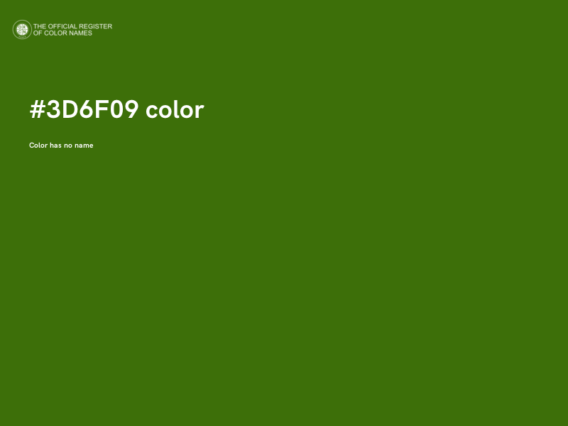 #3D6F09 color image