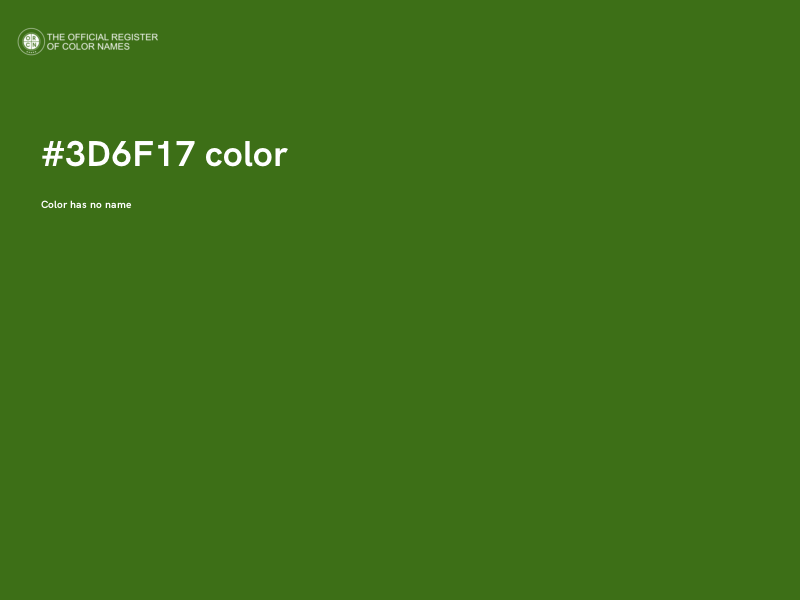 #3D6F17 color image