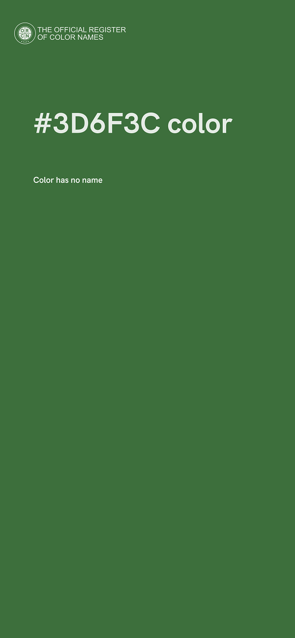 #3D6F3C color image