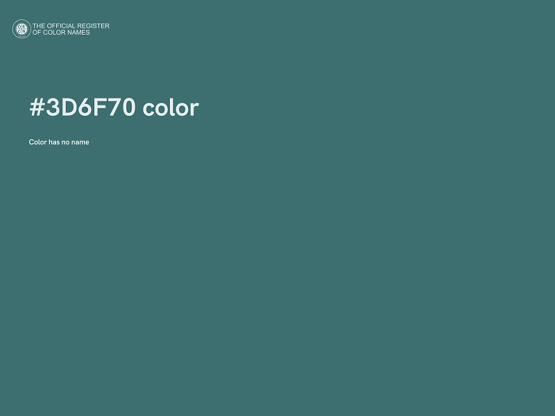 #3D6F70 color image