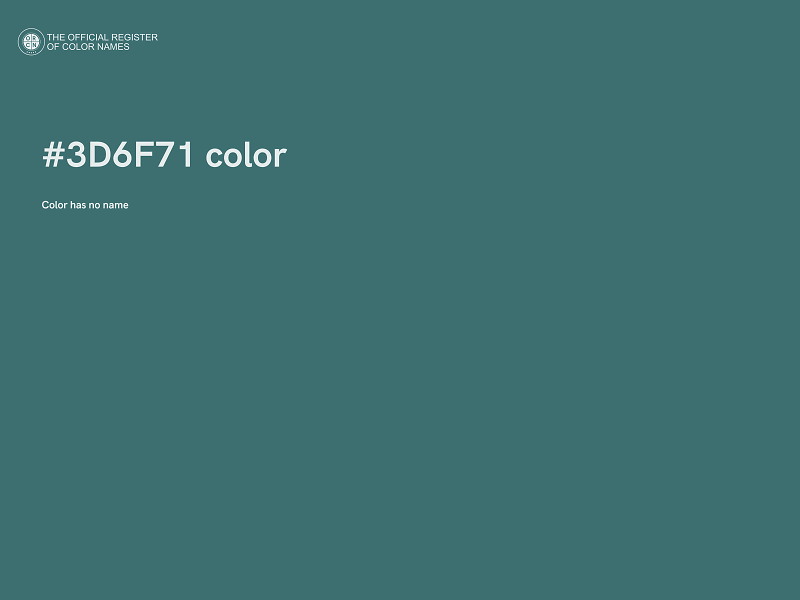 #3D6F71 color image