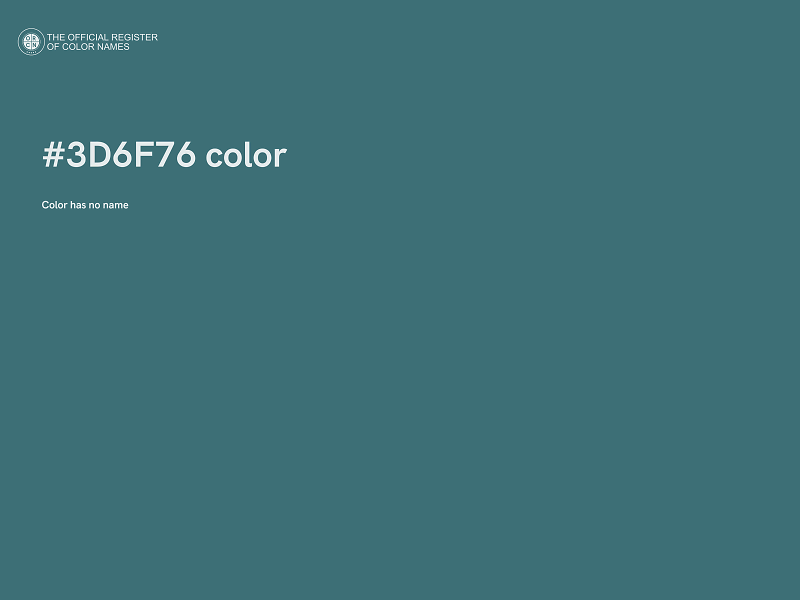 #3D6F76 color image