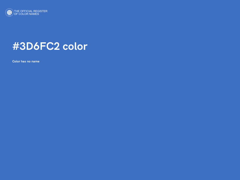 #3D6FC2 color image