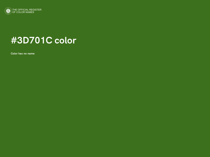 #3D701C color image