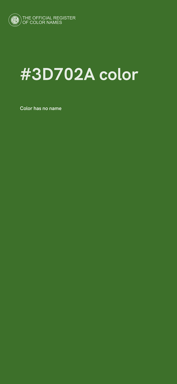 #3D702A color image