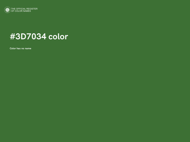 #3D7034 color image