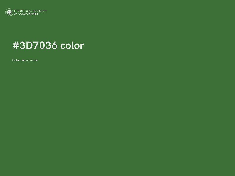 #3D7036 color image