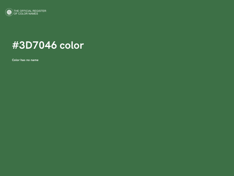 #3D7046 color image