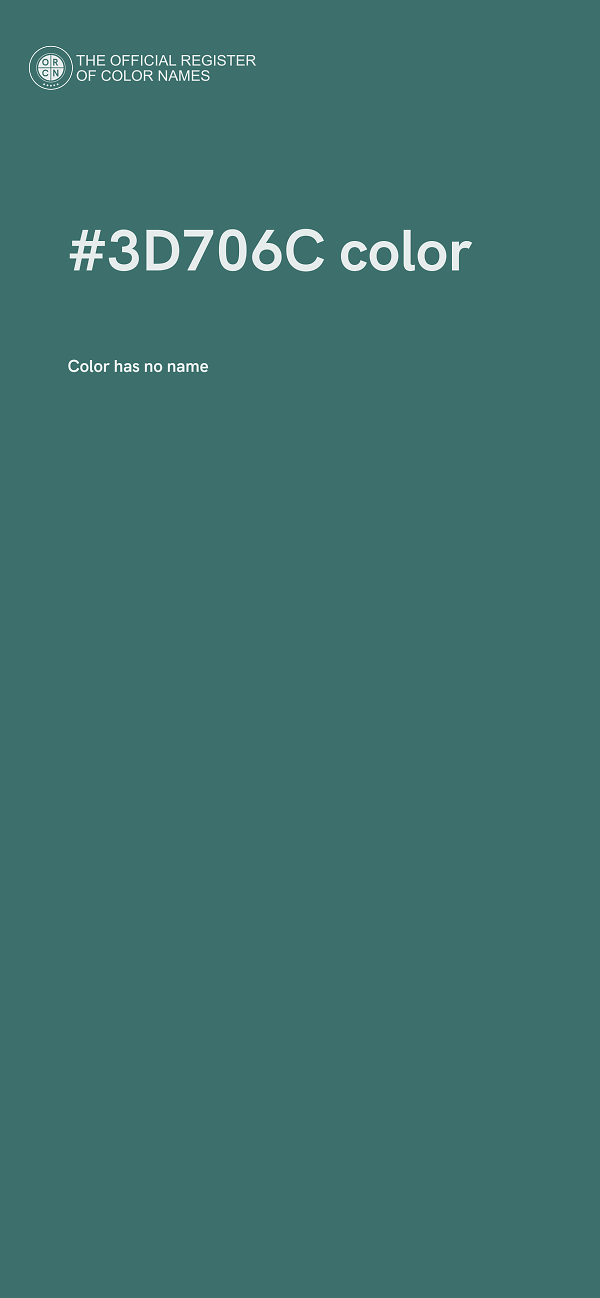 #3D706C color image