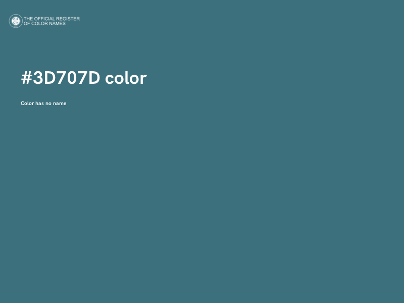 #3D707D color image