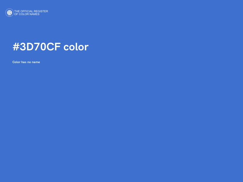 #3D70CF color image