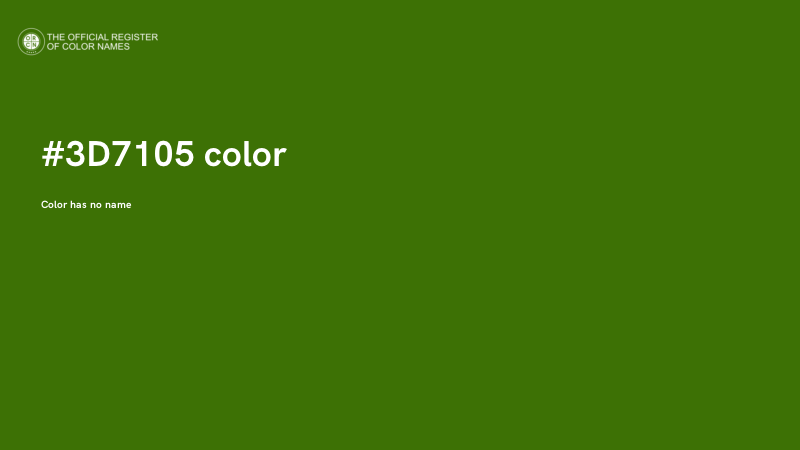 #3D7105 color image