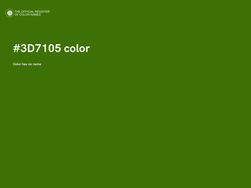 #3D7105 color image