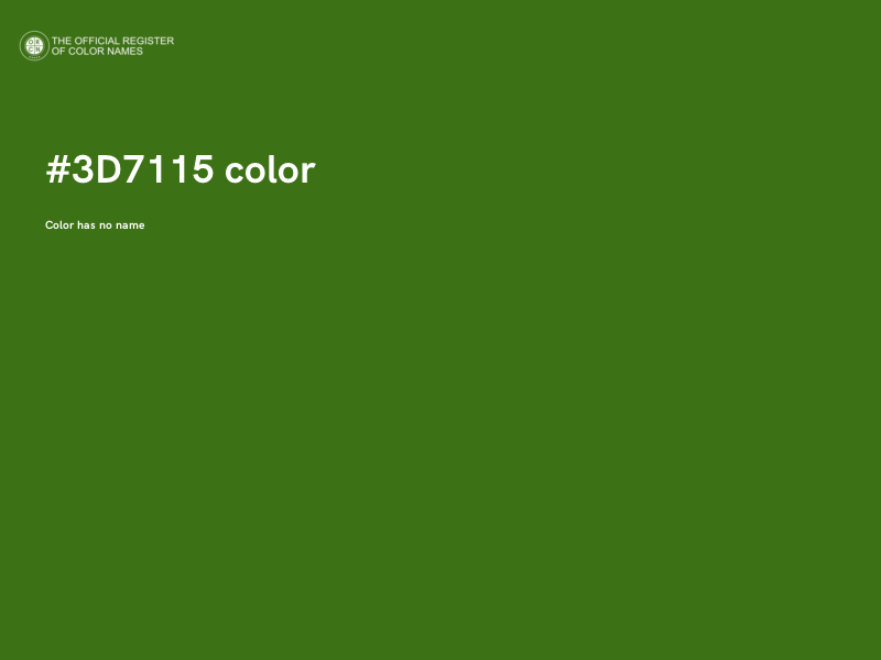 #3D7115 color image
