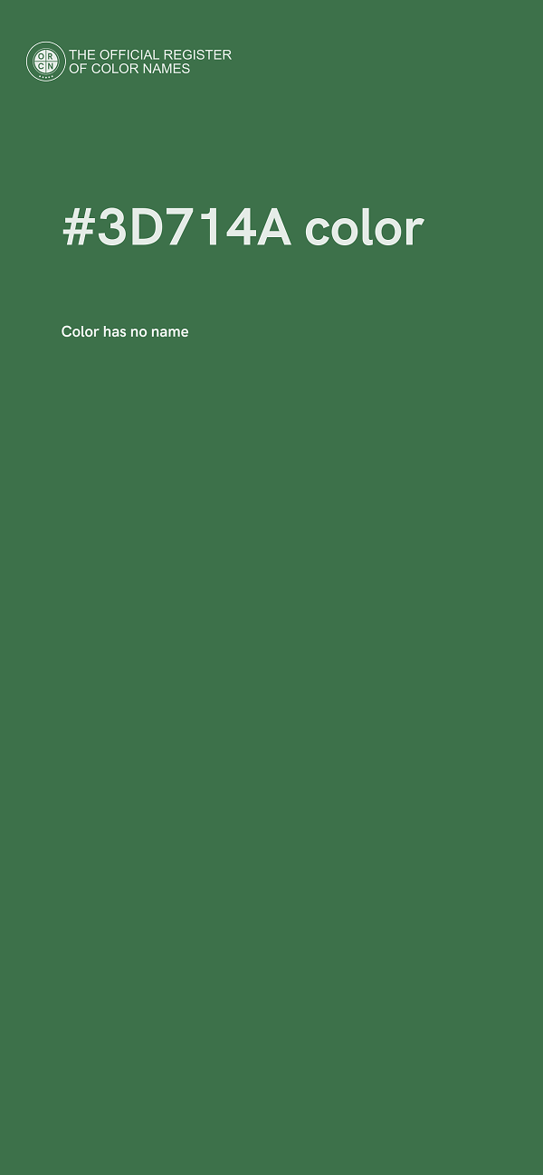 #3D714A color image