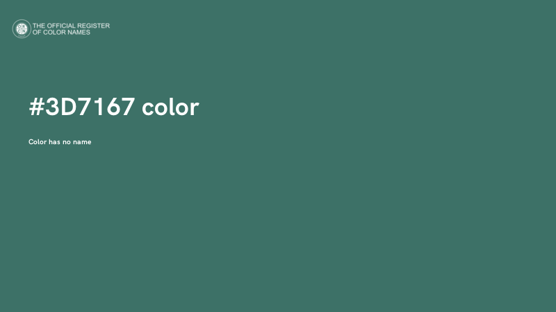 #3D7167 color image