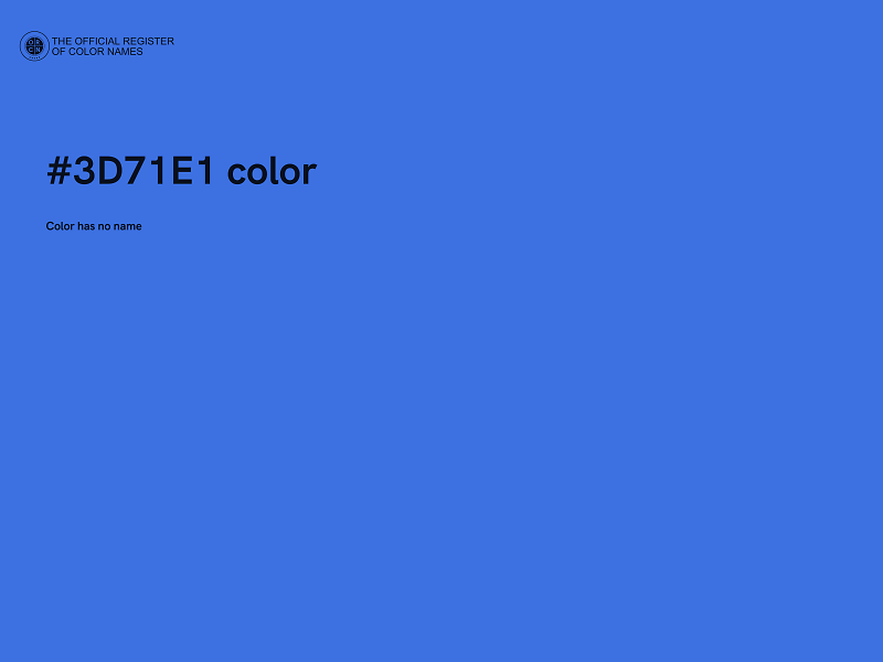 #3D71E1 color image