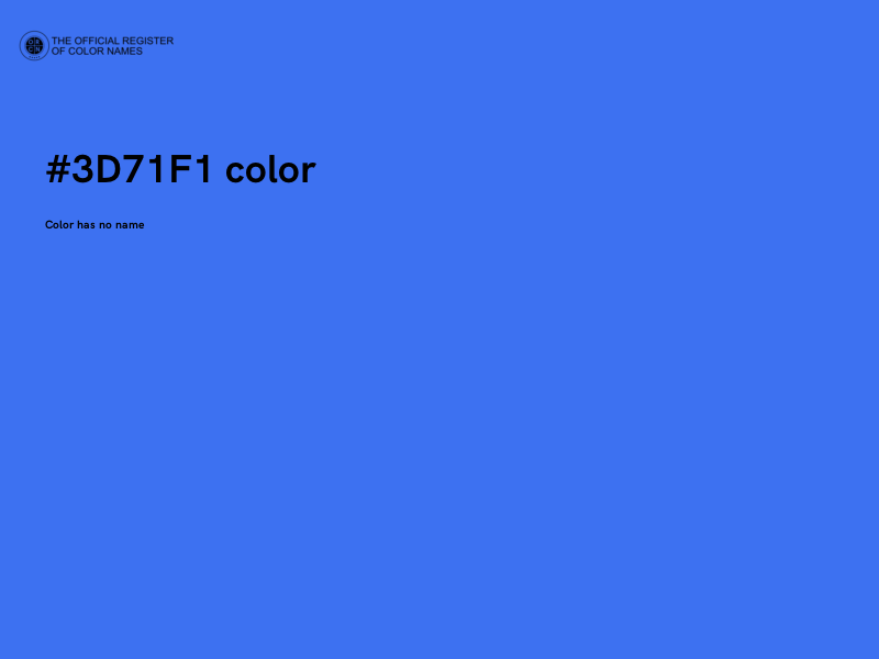 #3D71F1 color image
