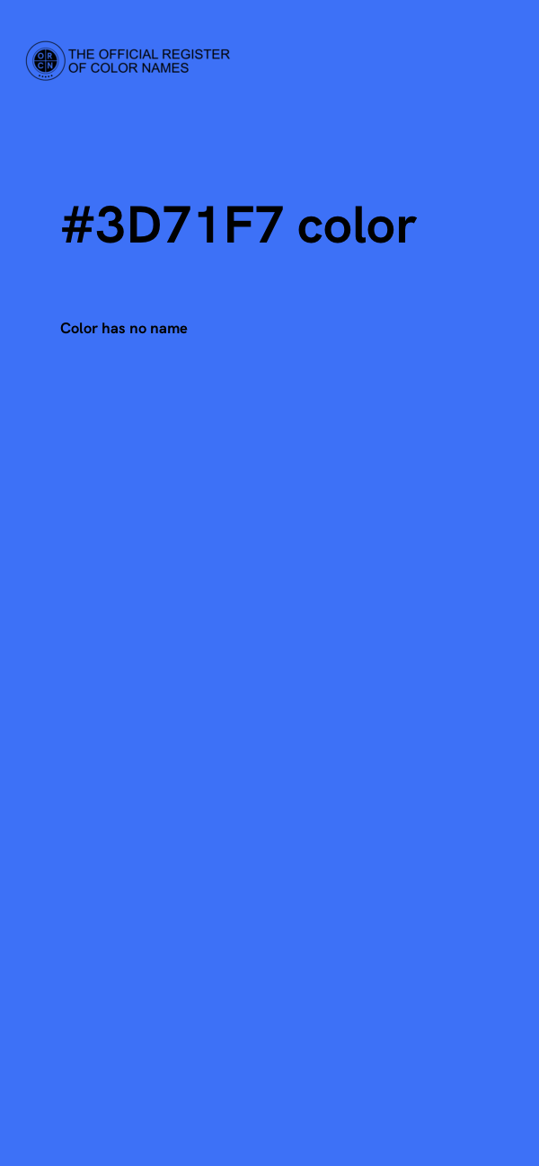 #3D71F7 color image