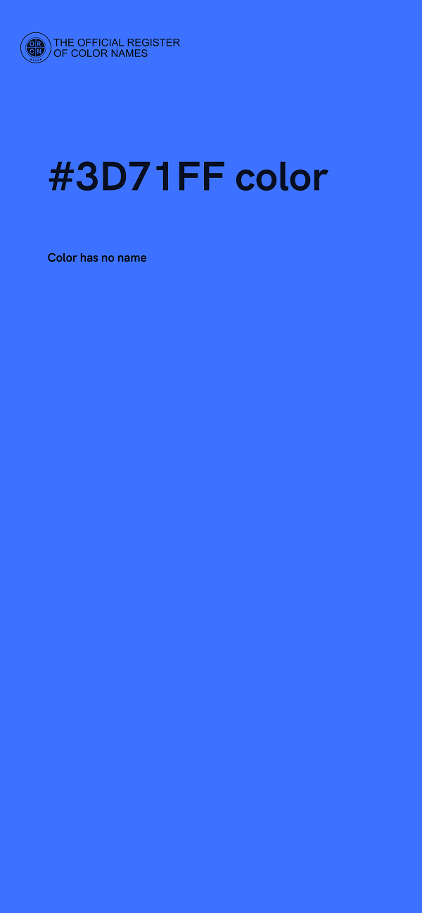 #3D71FF color image