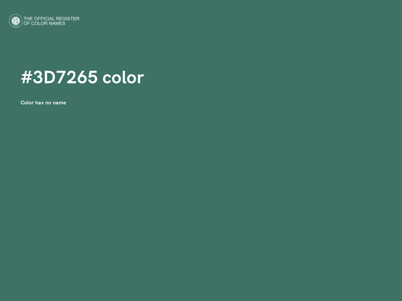 #3D7265 color image