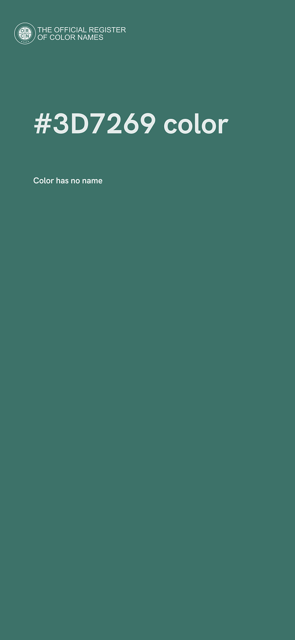 #3D7269 color image
