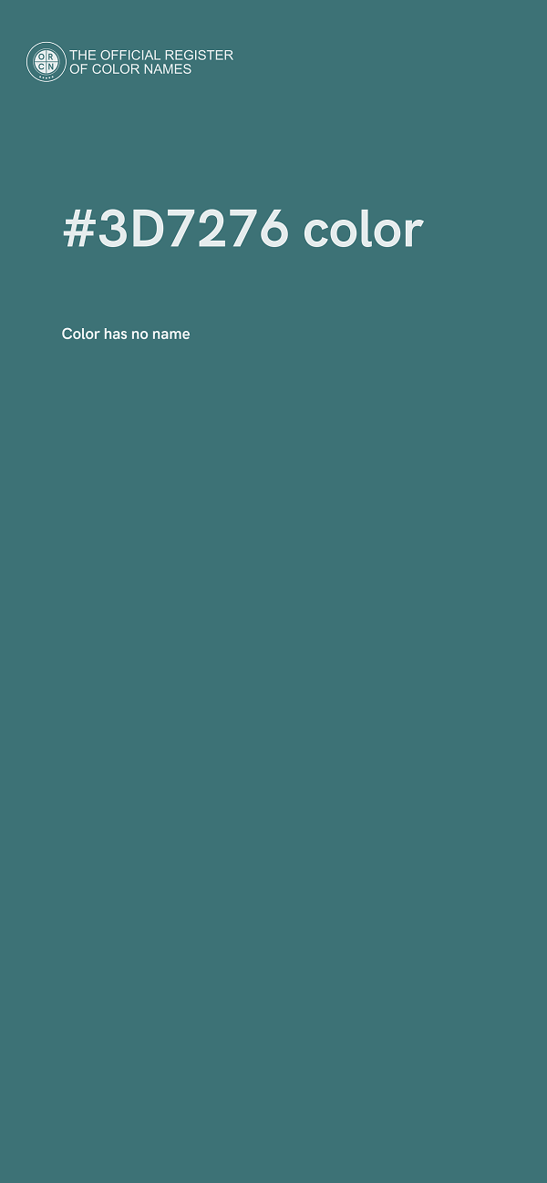 #3D7276 color image