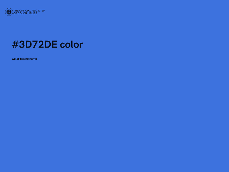 #3D72DE color image