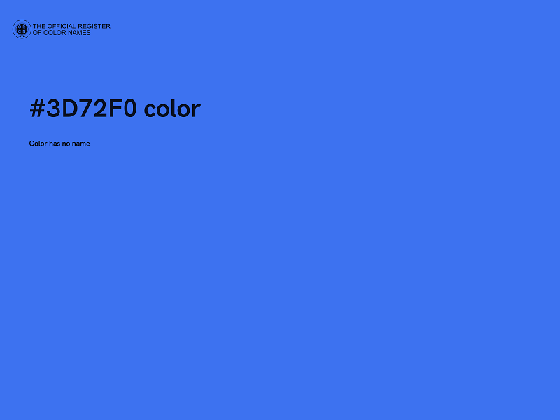 #3D72F0 color image