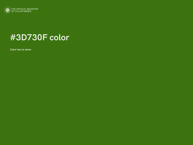 #3D730F color image